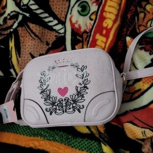 Vintage Inspired Heritage Terry Cloth Pink Juicy Couture Crossbody bag NWT